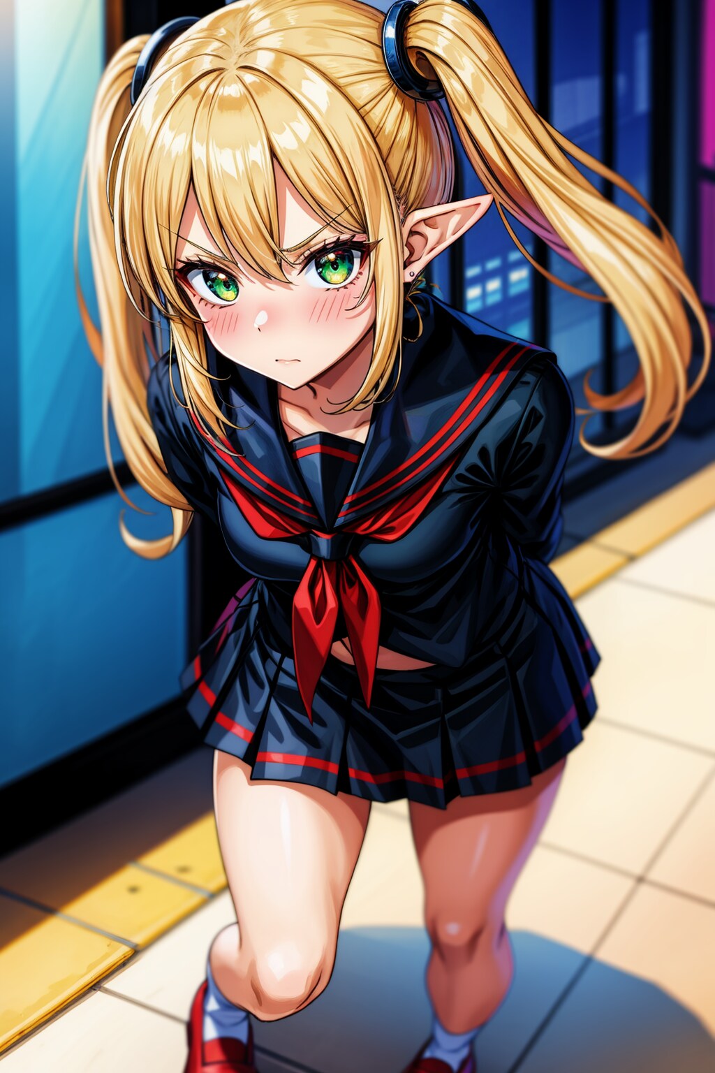 街中で幼馴染と