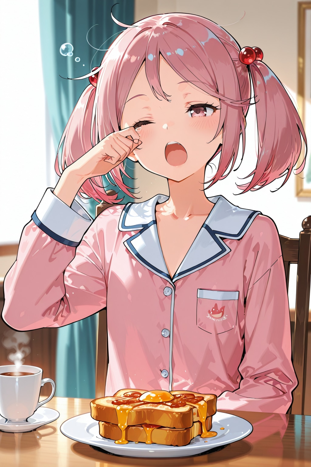 遅く起きた朝は | の人気AIイラスト・グラビア