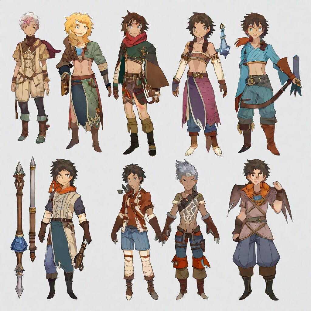 RPGのキャラクターデザイン