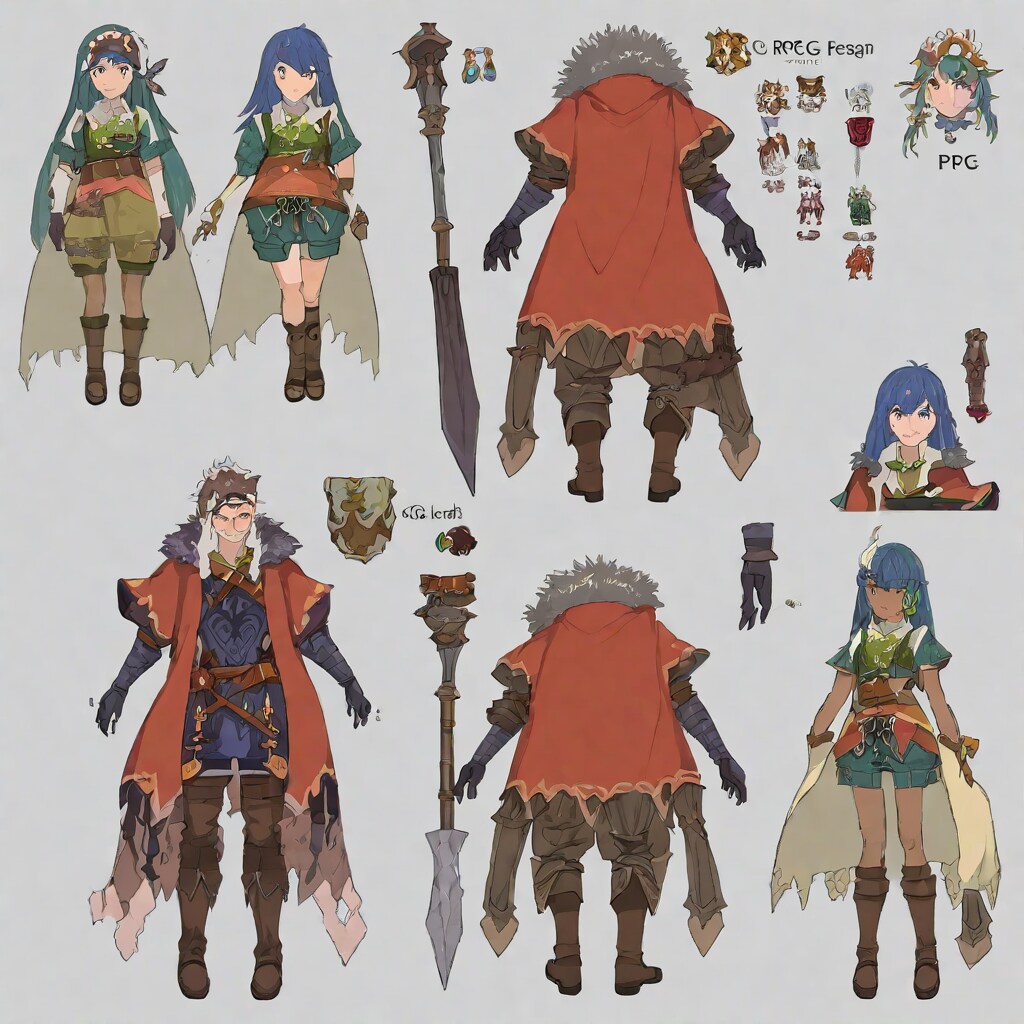 RPGのキャラクターデザイン