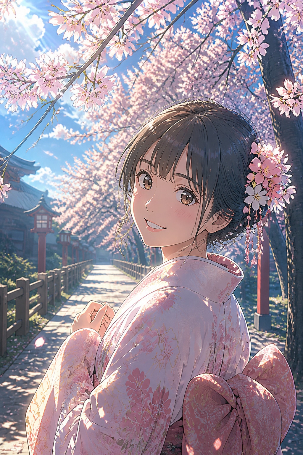 可愛い日本人の女の子を生成してください。