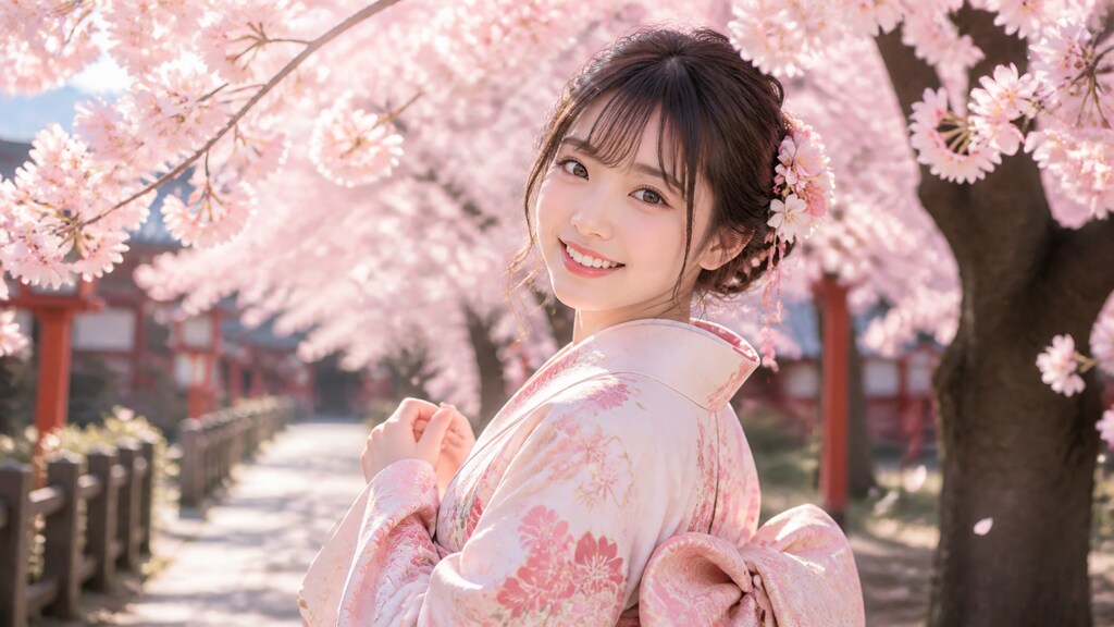 可愛い日本人の女の子を生成してください。