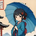 [12枚] 雨上がりに傘をさす少女たちの12の絵姿（ロリっ子大集合・一般向けの７） 4枚目