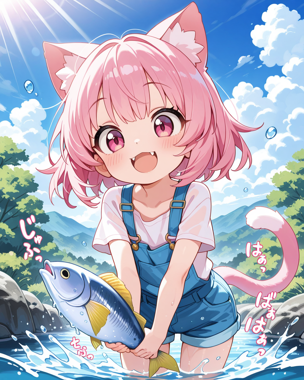 おさかにゃ、とったどぉー！！