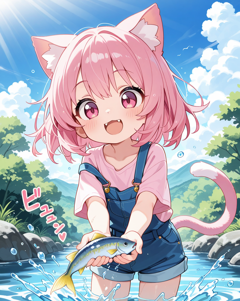 おさかにゃ、とったどぉー！！