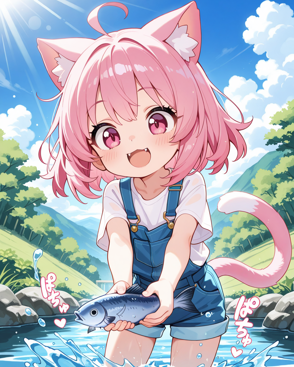 おさかにゃ、とったどぉー！！