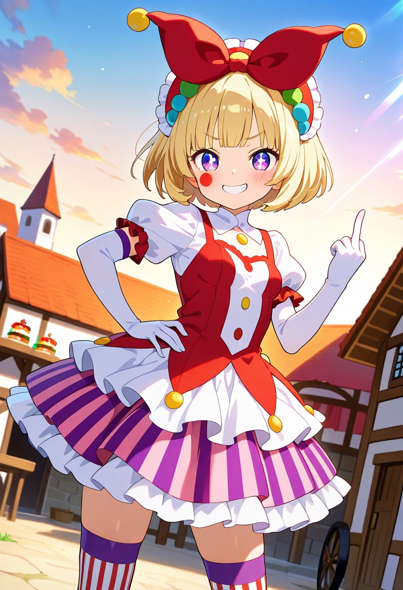 可愛いピエロリータの世界② | の人気AIイラスト・グラビア