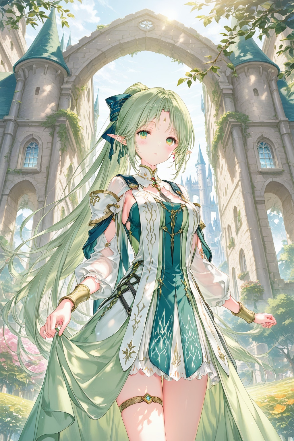 エルフの城 | の人気AIイラスト・グラビア