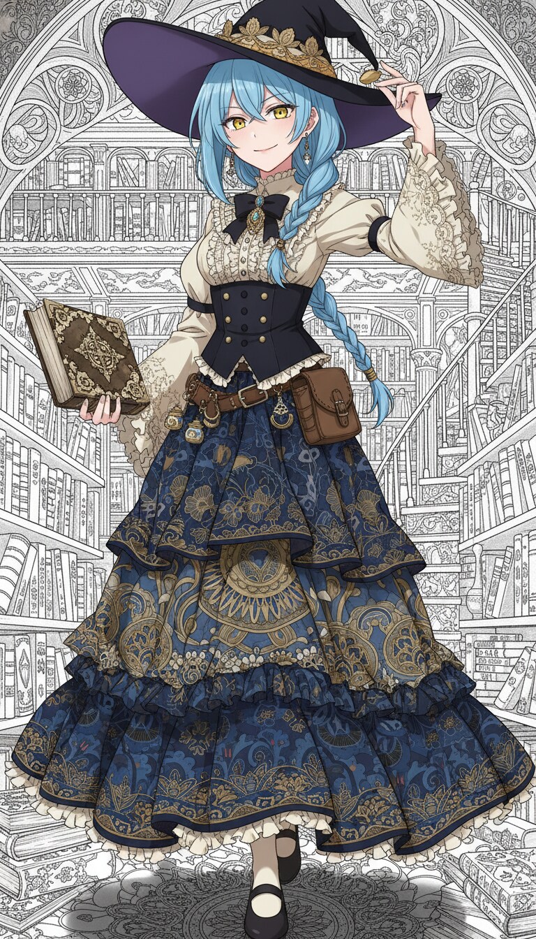 魔女の愛したロングスカート① | の人気AIイラスト・グラビア