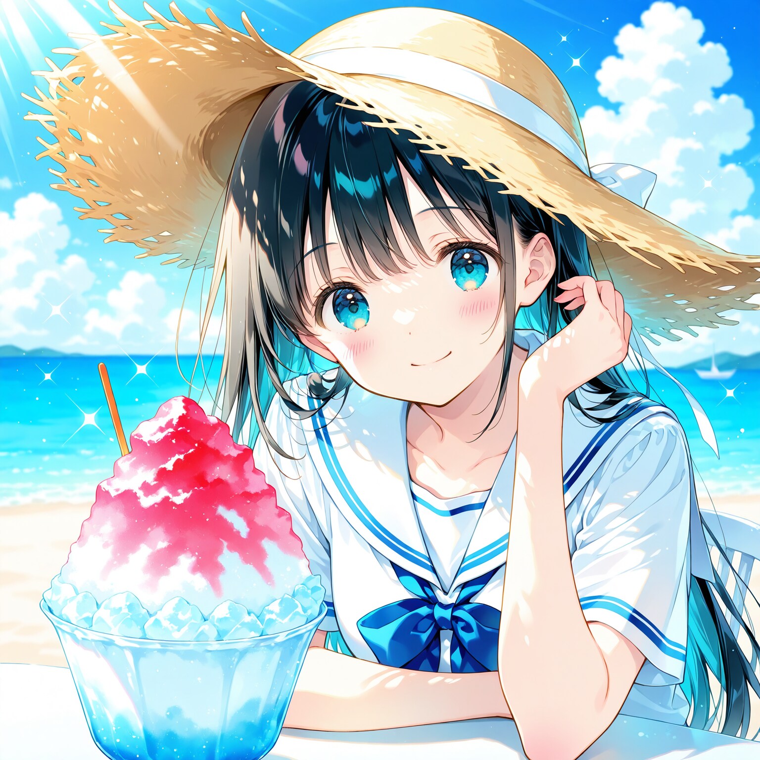 海辺デート | の人気AIイラスト・グラビア