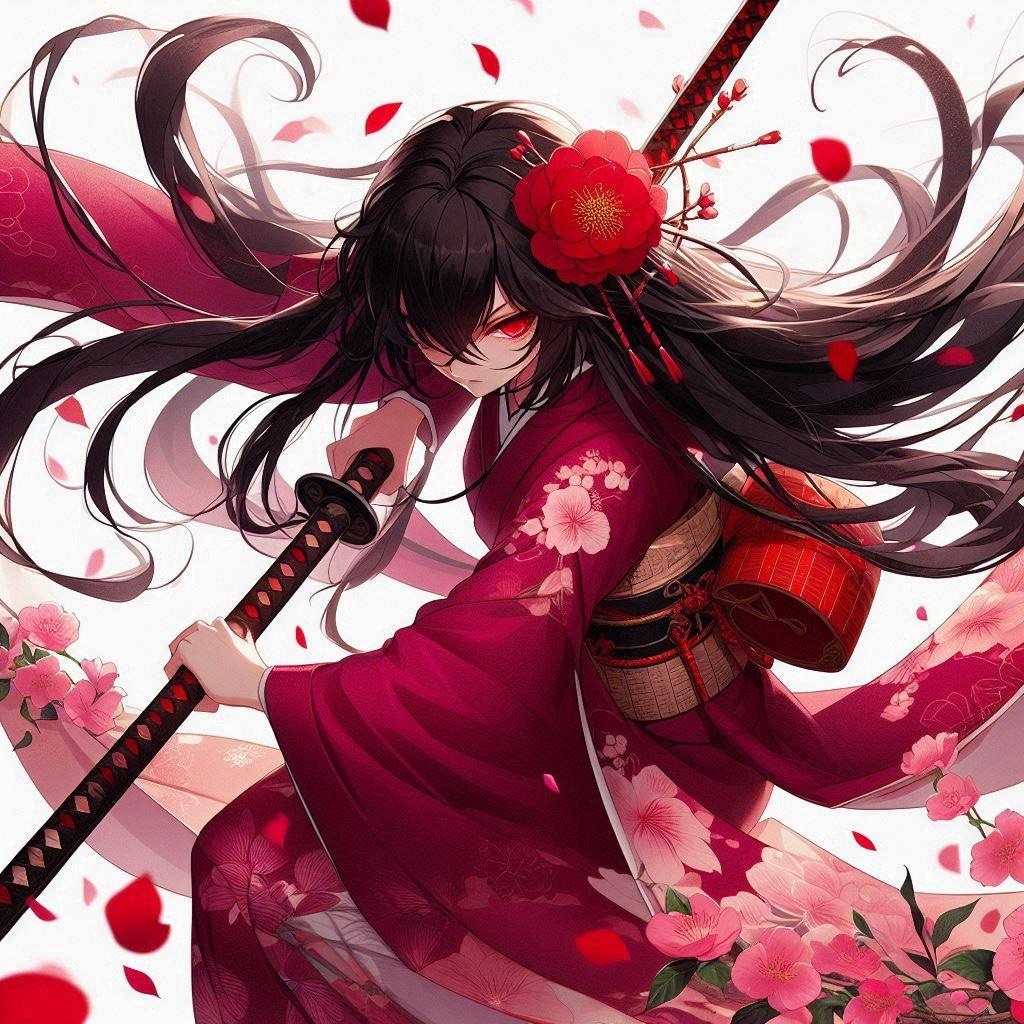 黒髪の女侍さん３３７