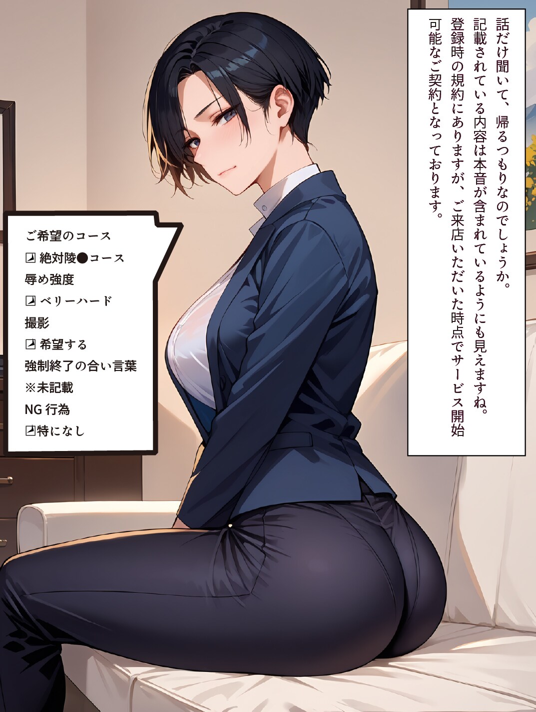 ⚡女性専用の特殊サービスを提供する当店。今回のお客様は才色兼備な美人キャリアウーマン⚡