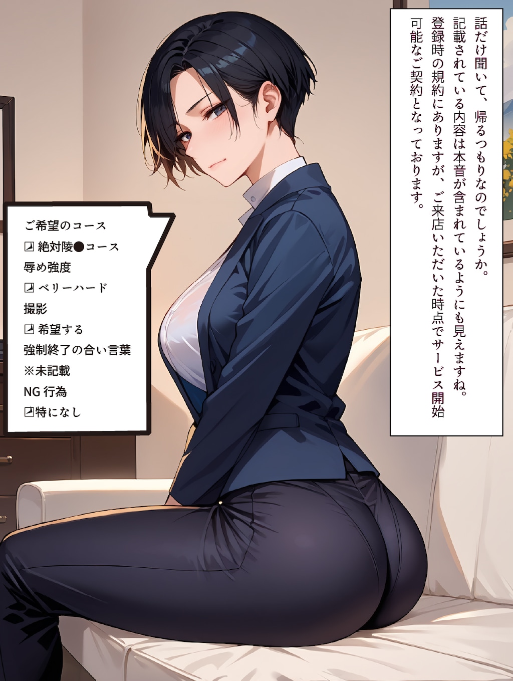 ⚡女性専用の特殊サービスを提供する当店。今回のお客様は才色兼備な美人キャリアウーマン⚡