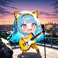 ライブする青髪ちゃん 2枚目
