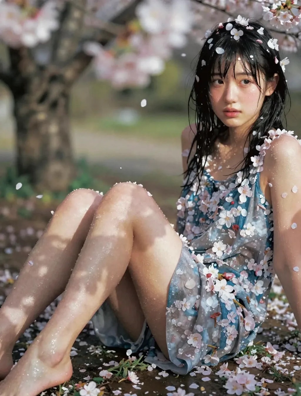 季節外れの桜まみれ