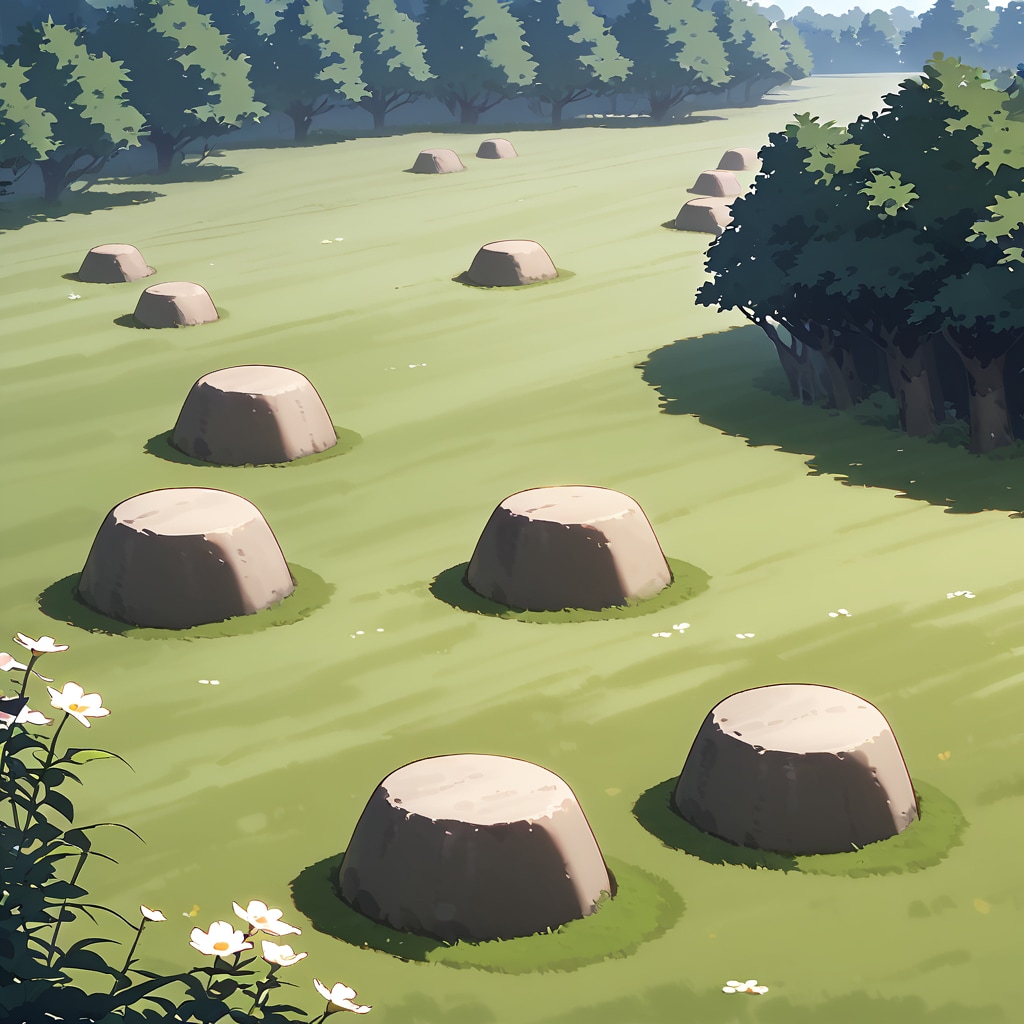 イズン大陸の東方にある島国の古墳群