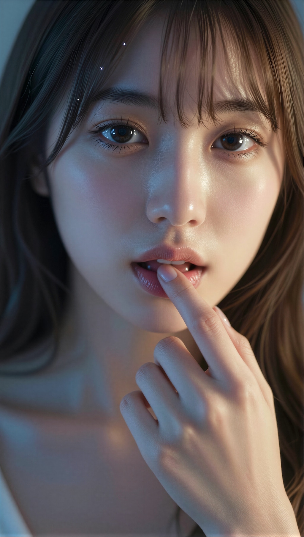 唇に触れる指先 5