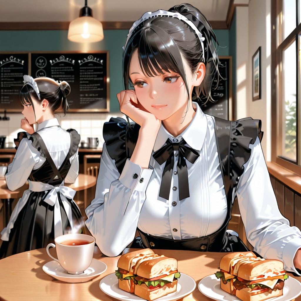 メイドさんの休憩タイム