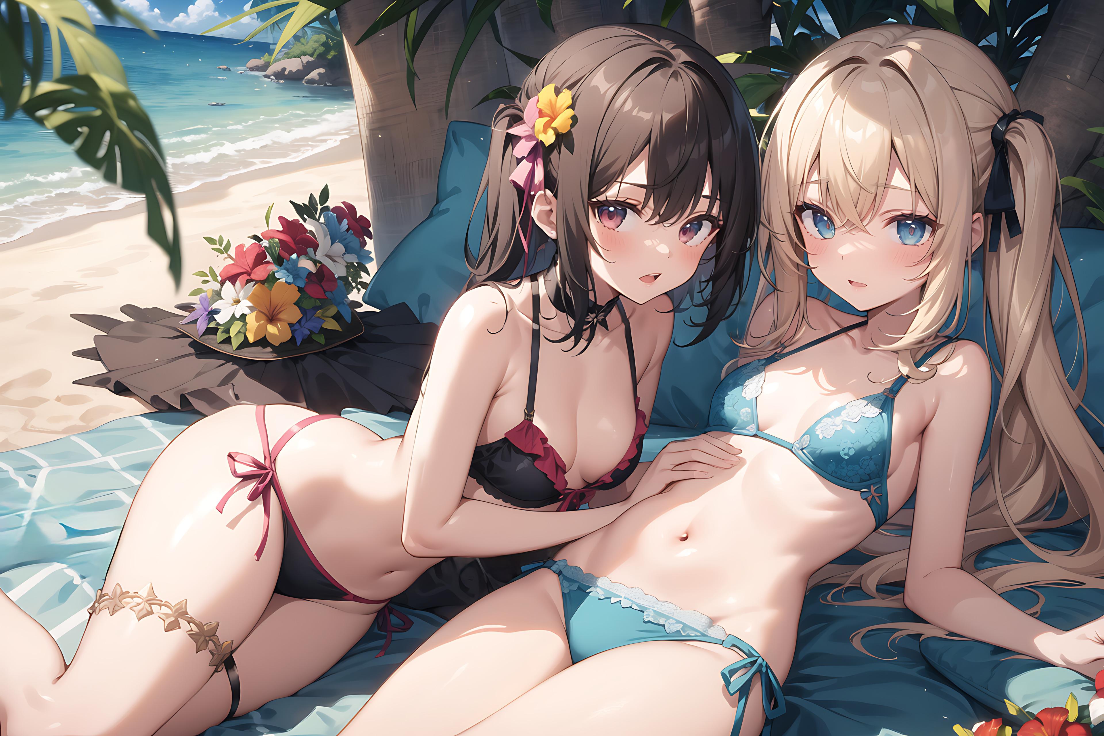 ハーレム×ビーチ