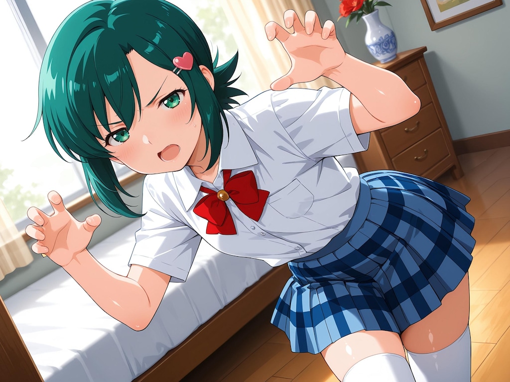 【スーパーリアル麻雀P5】梢ひな子：巻き込まれ風紀委員、脱衣麻雀スタート！【お試し版】