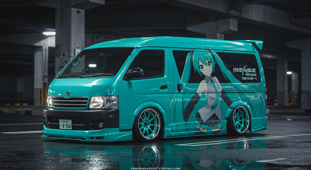 初音ミク痛車ハイエース