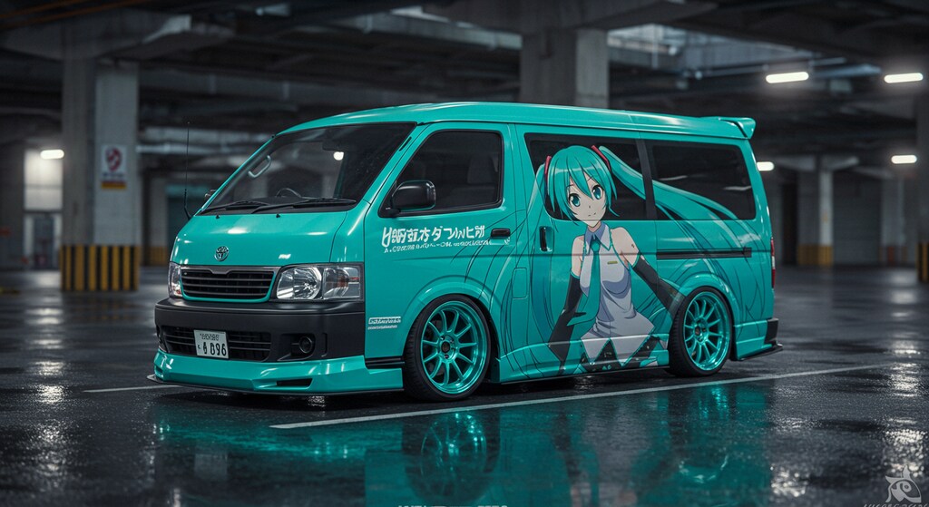 初音ミク痛車ハイエース