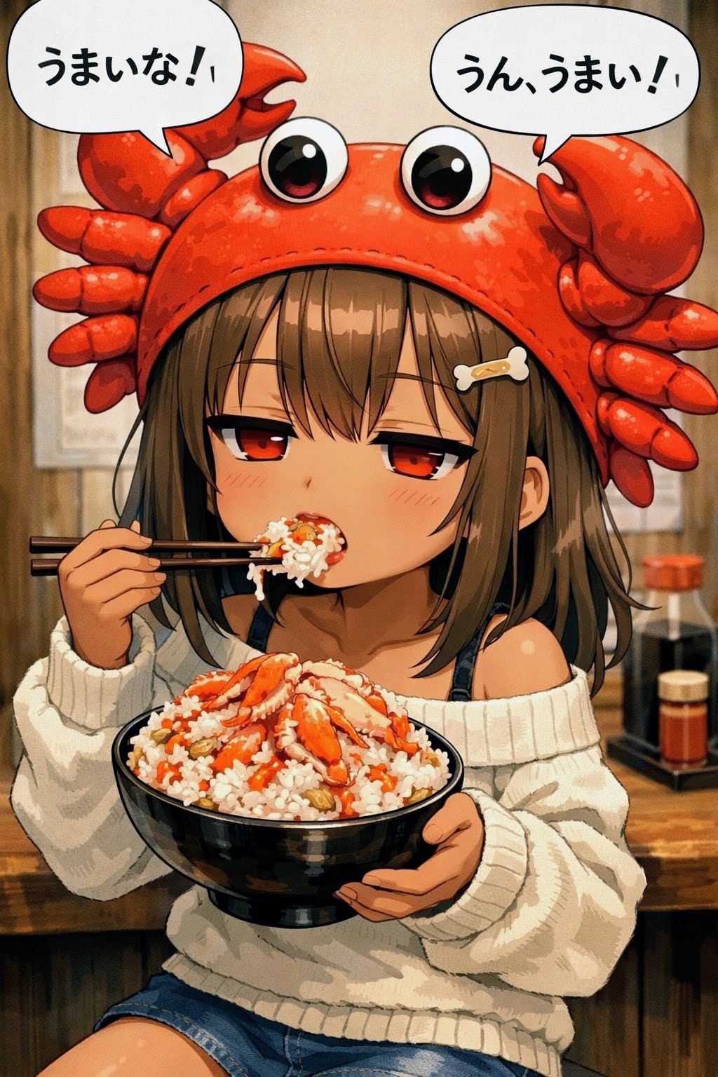 かにめし🦀おにくちゃん🍖 | の人気AIイラスト・グラビア