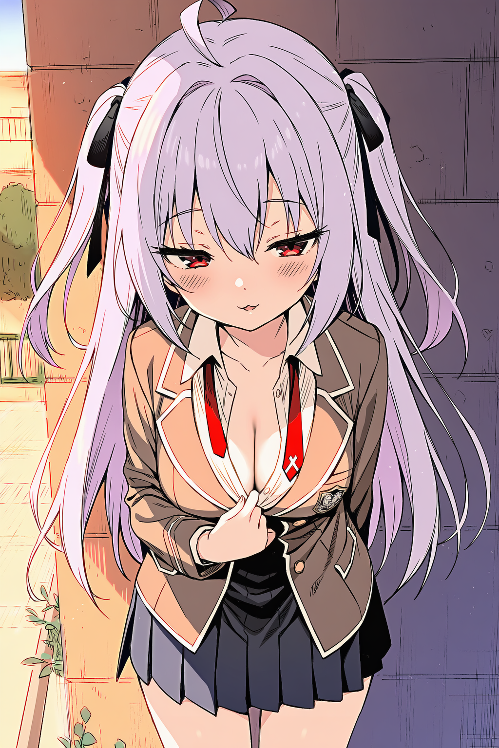 物陰に連れられて