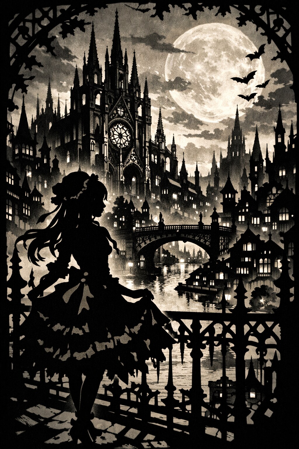 ゴシックな切絵