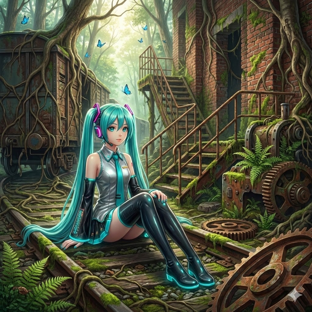 廃線路 | の人気AIイラスト・グラビア