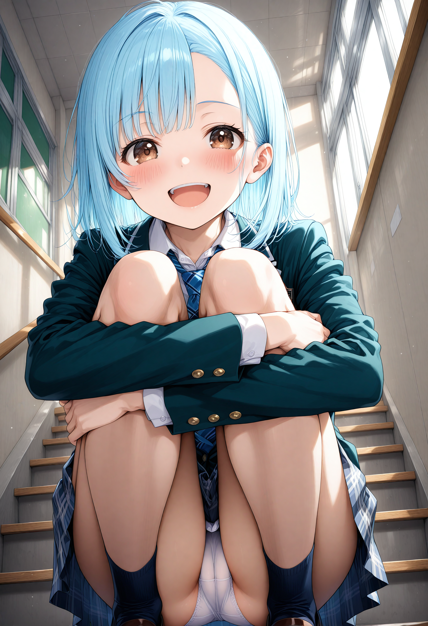 階段パンチラ