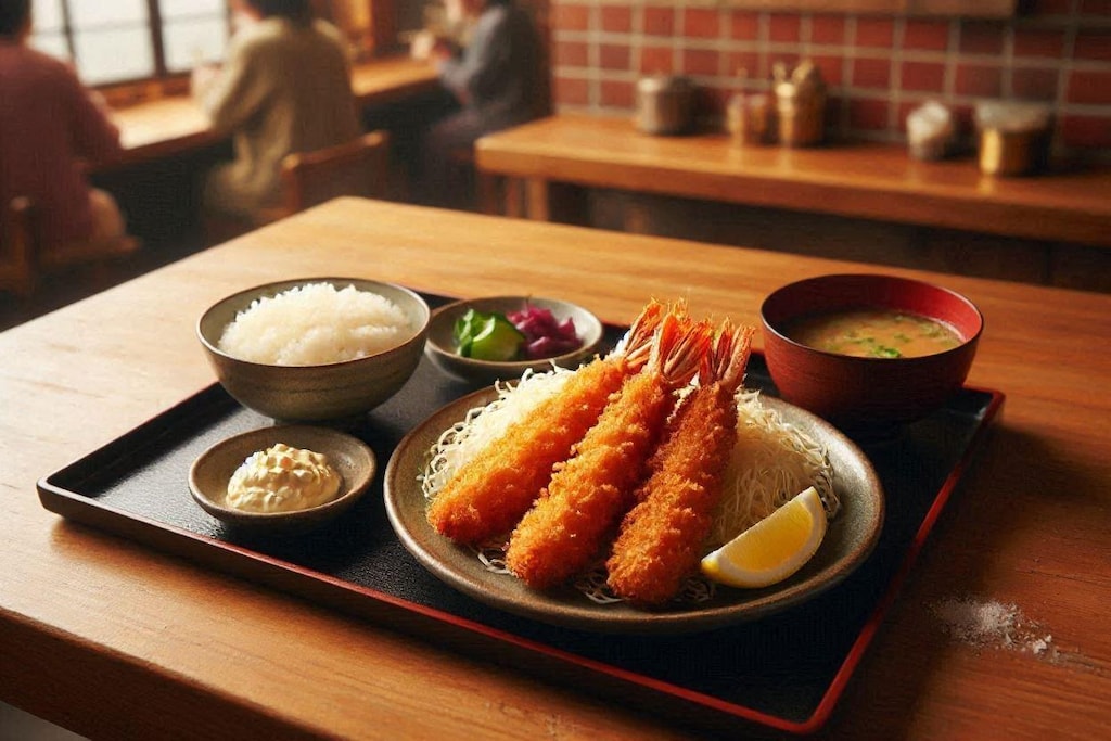 エビフライ定食