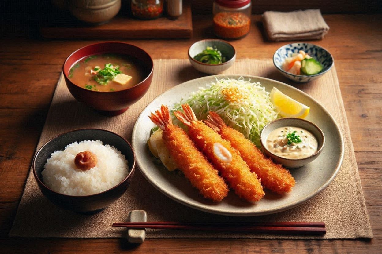 エビフライ定食