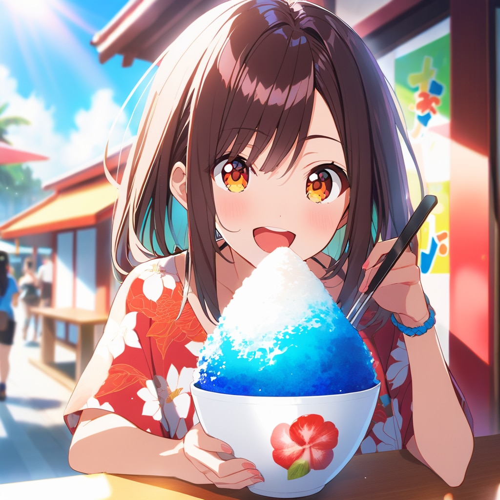 かき氷の季節がやってきました♪