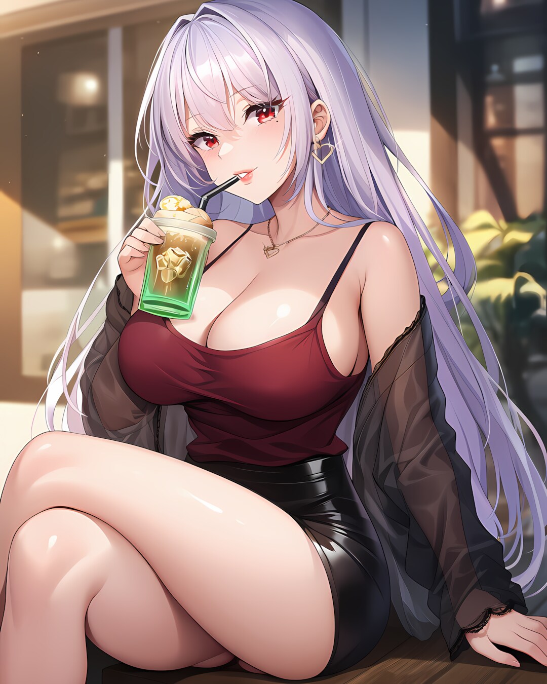 🎂ミレナ生誕祭🖤カフェでまったり涼み中🍹