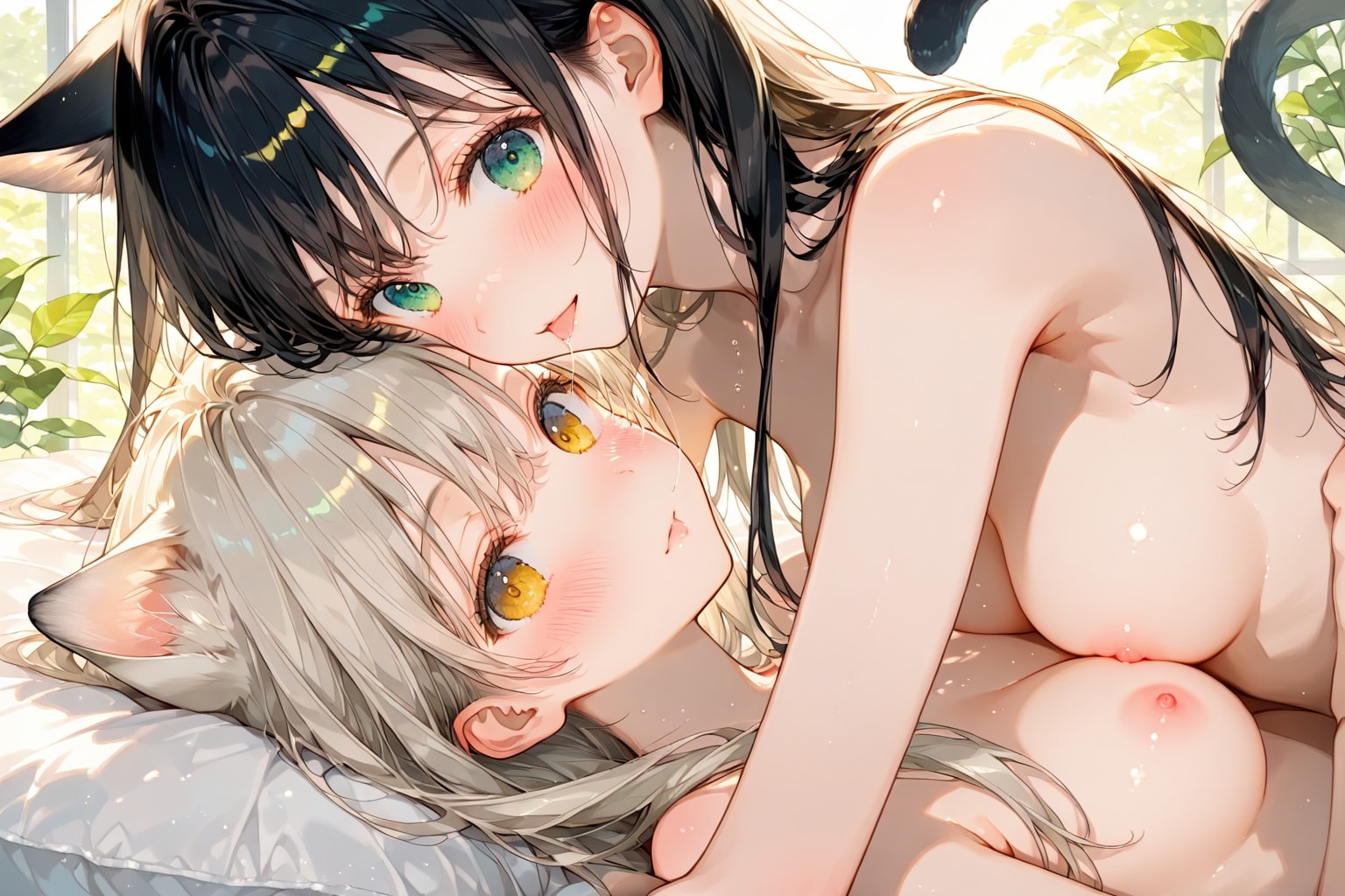 猫耳ジルリィちゃんと猫耳ちゃん