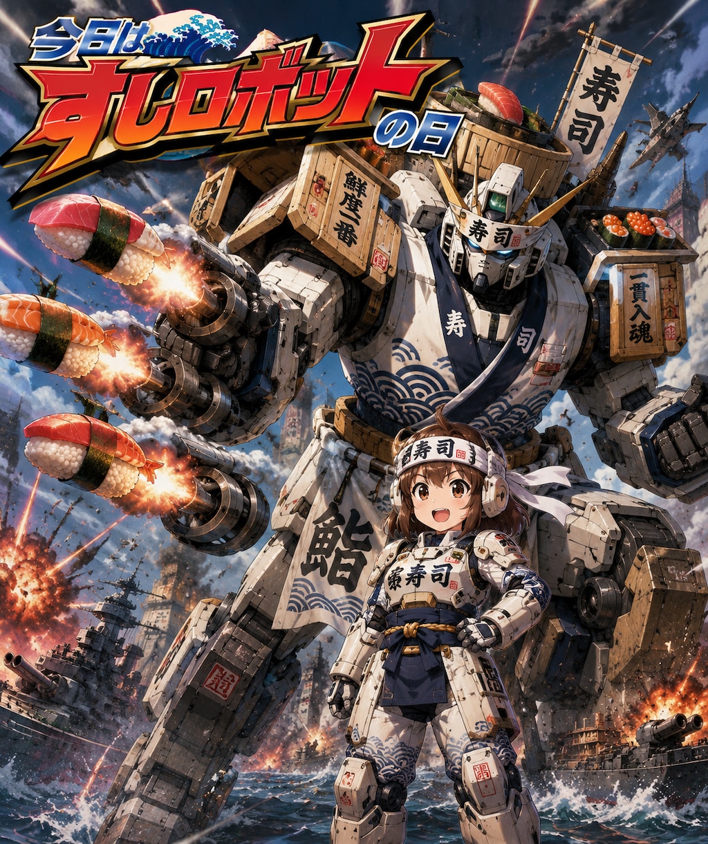 今日は寿司ロボットの日