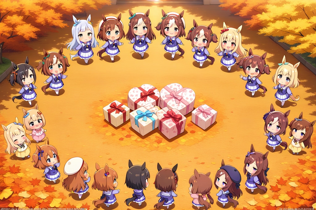 22日に向けた、練習とウマちびちゃん達。