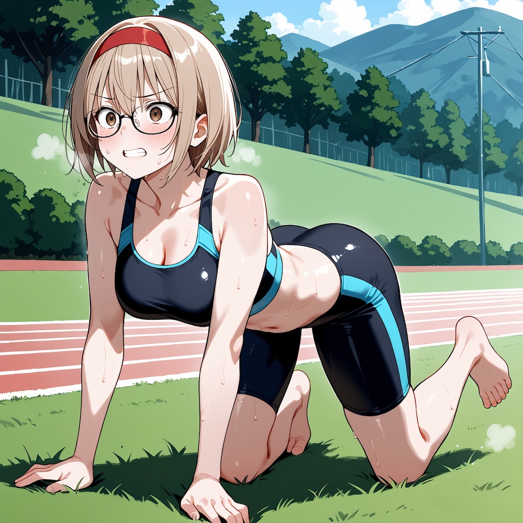 【今日の腹筋】全力ダッシュ智美