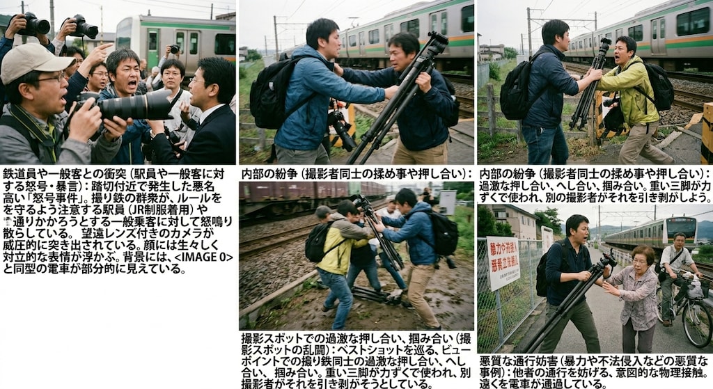 撮り鉄トラブル写真集