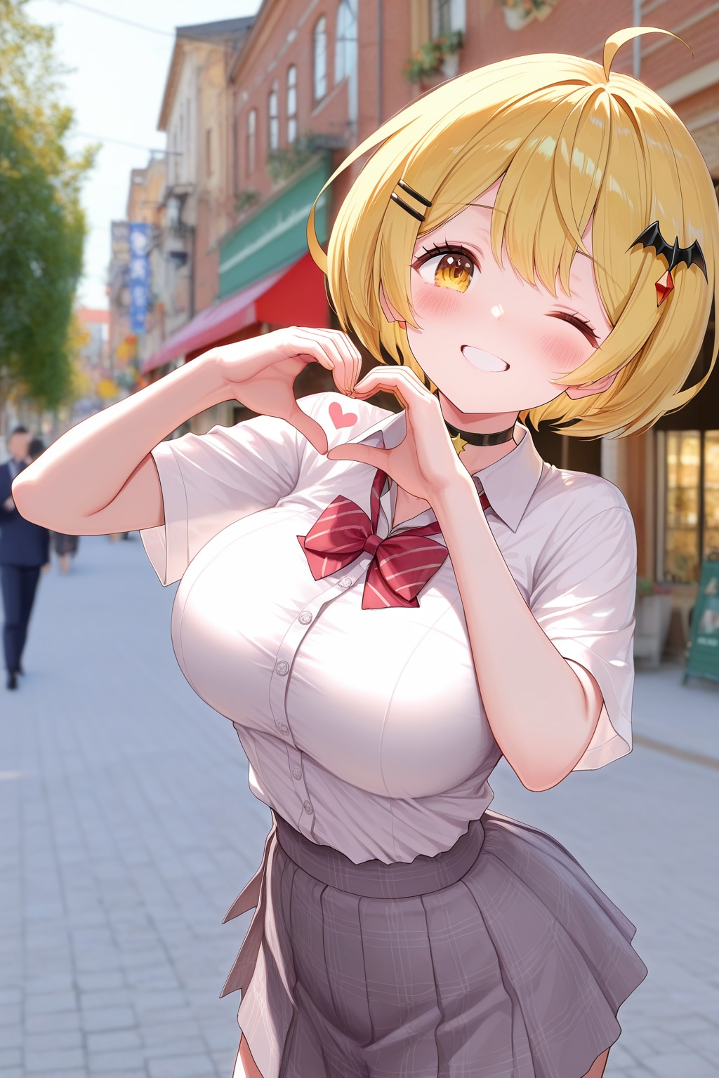 デート中に、はいポーズ♡