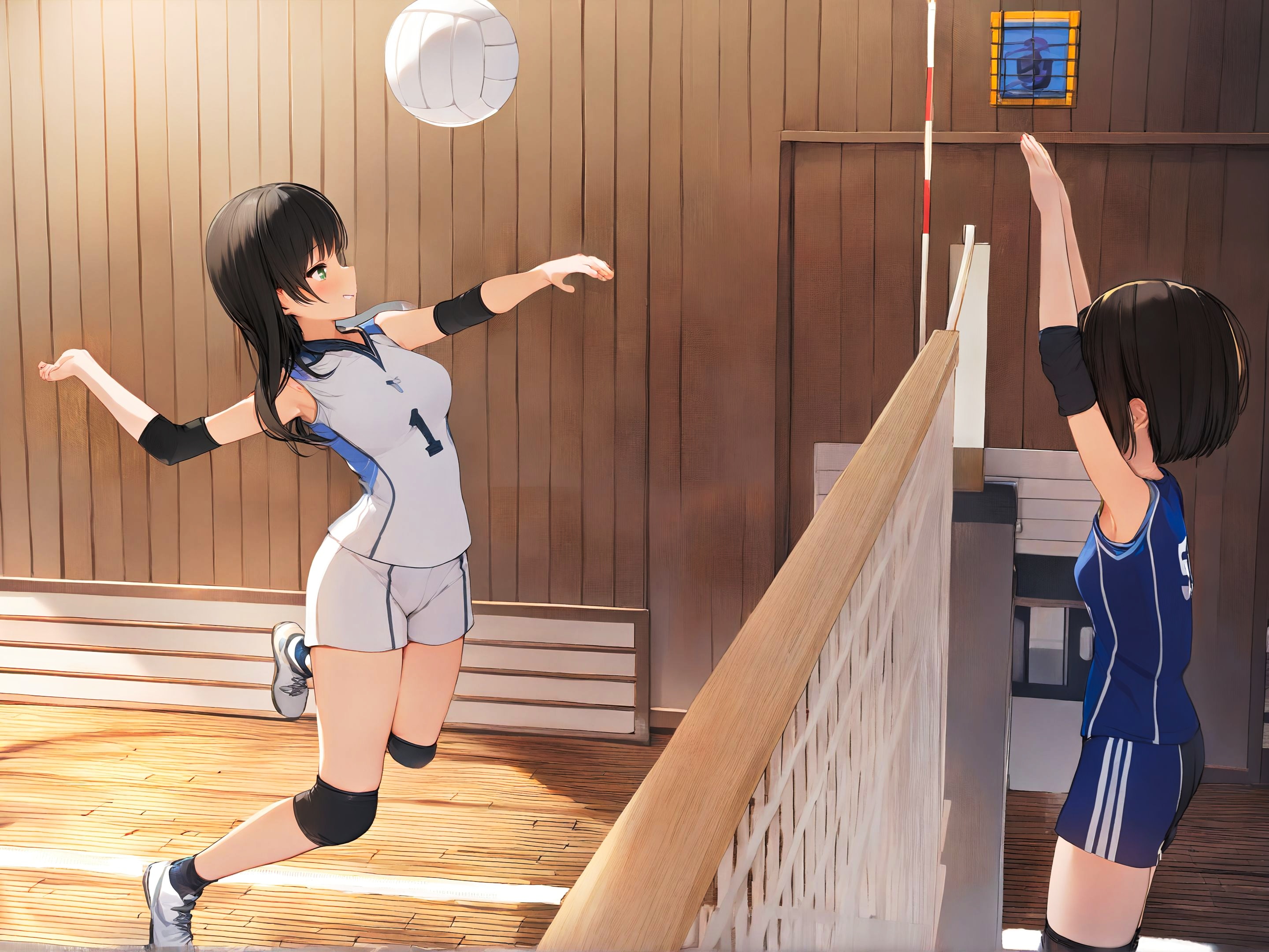 ネット際の攻防 | の人気AIイラスト・グラビア