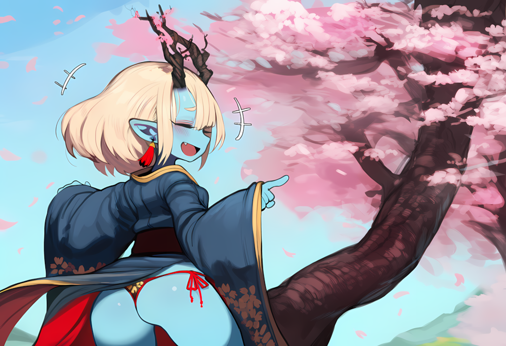 枝角の花咲か小鬼ちゃん?