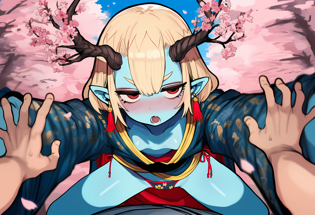 枝角の花咲か小鬼ちゃん?