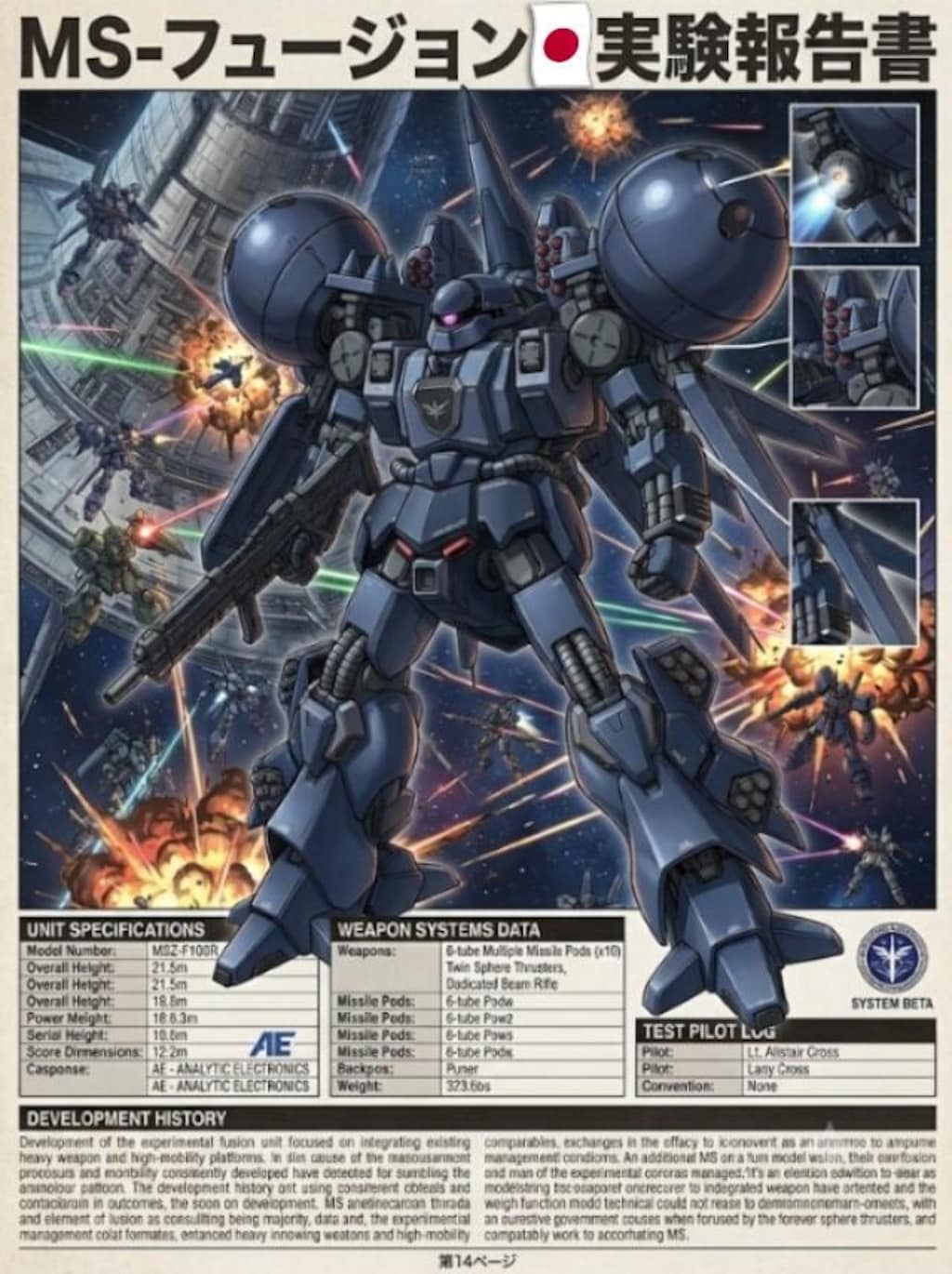 仕組まれた漆黒の融合型試験機