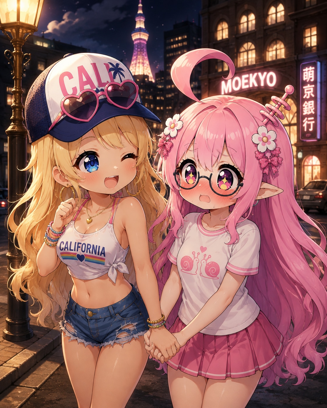 偶然を装い対象を確保するカリフォルニアっ娘 | の人気AIイラスト・グラビア