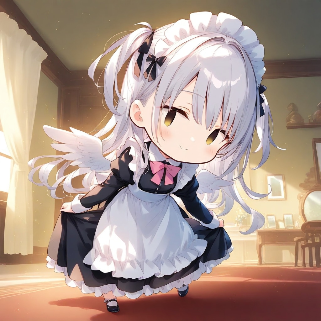 two side upチビメイドさん