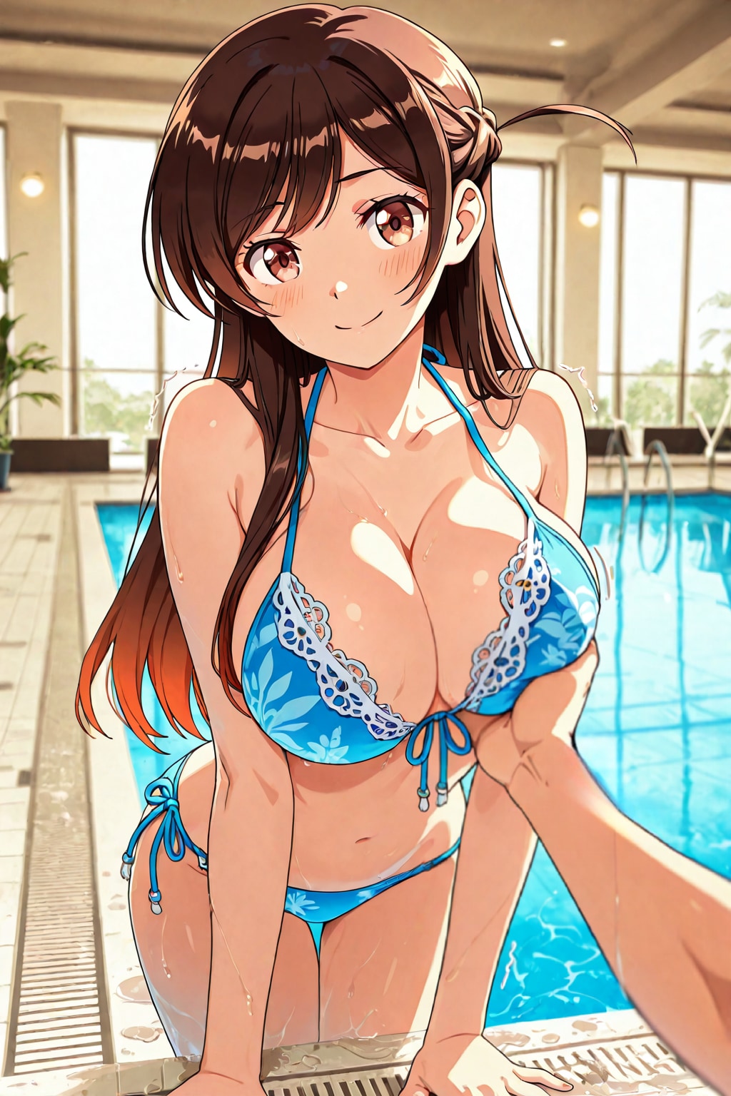 千鶴とレンカノプールデート👙🏊‍♀️❤️