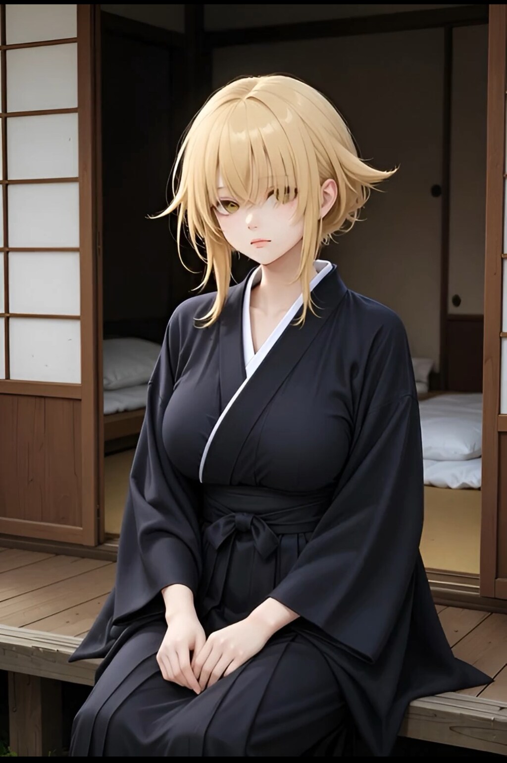 喪服のお姉さん