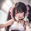 甘ロリ風アイドル衣装を着た矢澤にこAIコスプレイヤー💕（顔差分） 4枚目